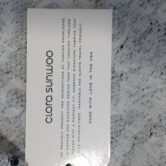 🆕️ 💙HTF Clara Sunwoo💙 - Blue/Gray Scroll Filigree Open Front Cardigan Jacket - Picture 5 of 15